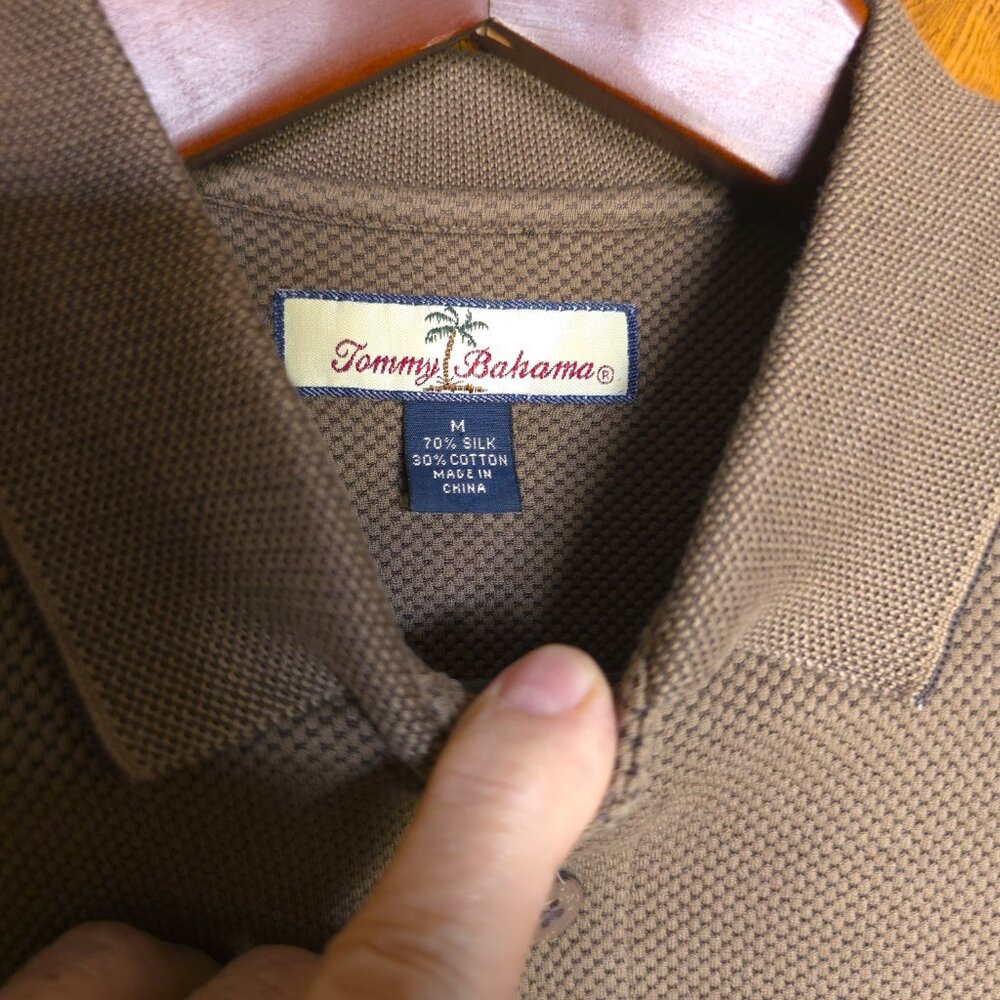 TOMMY BAHAMA (M) Brown Polo style shirt